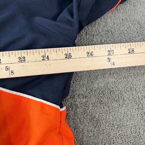 Auburn Tigers Jacket Men Large Orange Blue Pullover Side Zip Fleece Lined Sports - Picture 12 of 12